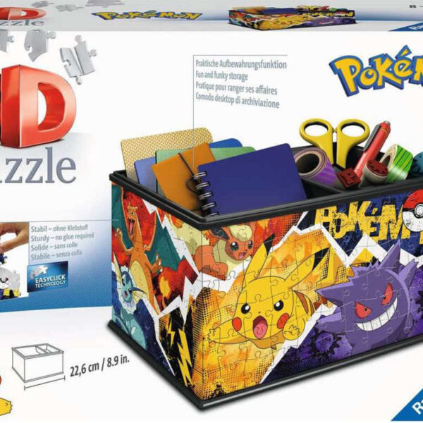 RAVENSBURGER 3D-Puzzle Aufbewahrungsbox Pokémon 216 Teile Puzzle