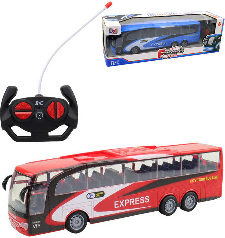 rc-autobus-express-na-vysilacku-32cm-na-baterie-2-barvy-svetlo RC-Expressbus mit Fernbedienung