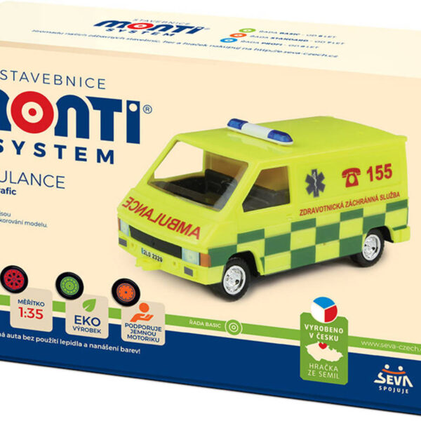 SEVA Monti System 06.1 Auto Gelber Krankenwagen MS06 0102-06