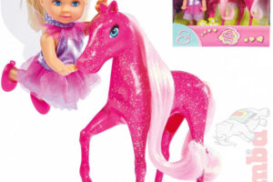 SIMBA Evička Feenpuppe 12 cm Kämmset mit Pony und Zubehör