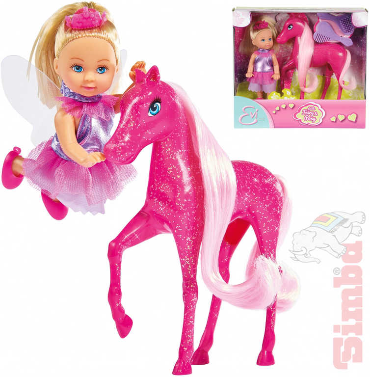 simba-evicka-panenka-vila-12cm-cesaci-set-s-ponikem-a-doplnky SIMBA Evička Feenpuppe 12 cm Kämmset mit Pony und Zubehör