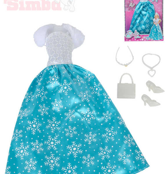 SIMBA Kleid für die Steffi Love-Puppe „Ice Princess“ Set mit Accessoires