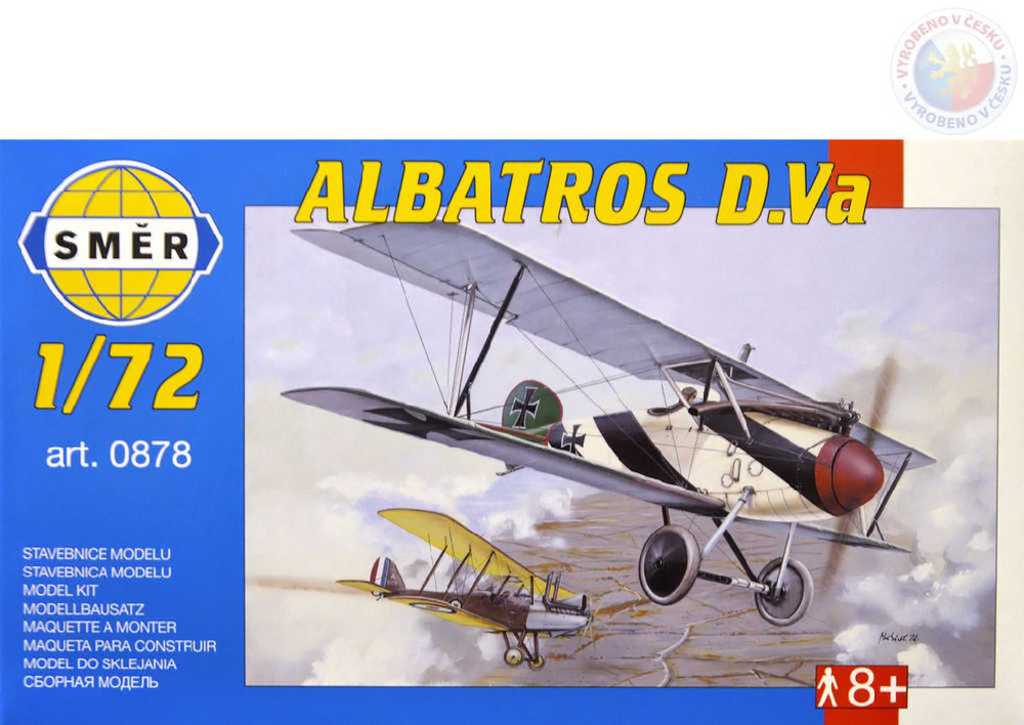 smer-model-letadlo-albatros-d-v-1-72-stavebnice-letadla SMĚR Flugzeugmodell Albatros D.V. 1:72 (Flugzeugbausatz)