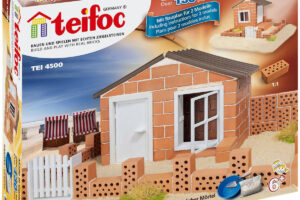 TEIFOC Haus Andres 130 Teile aus gebrannten Ziegeln mit Mörtel 4500 BAUSATZ