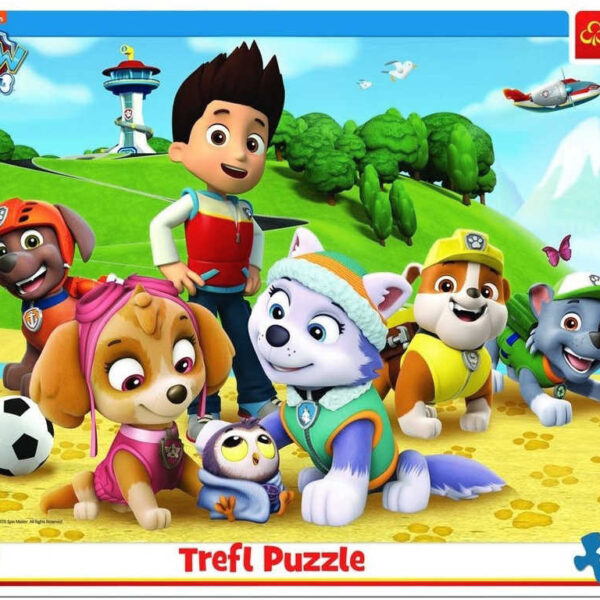 TREFL PUZZLE Puzzle-Brett „Paw Patrol“ 32 x 24 cm im Rahmen