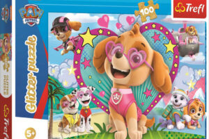 TREFL PUZZLE Glitzerndes Paw Patrol – Im Glanz von Skye 100-teiliges Puzzle