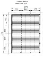 Gartenhäuschen mit Boden HEROLD A3344 mit Seiten- und Rückwand 14,1 m² Plus – Bild 4