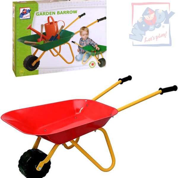 WOODY Kinder-Gartenkarre (Blechräder) aus