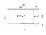 Gartenhaus Andrea 21,1 m² mit Schiebetüren – Bild 3
