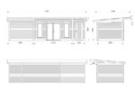 Gartenhaus Aurelia 16,7 + 7,9 m² (Aluminiumfenster und -türen) – Bild 8