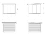 Gartenhaus Lenna 8,3 m² mit Schiebetüren – Bild 4