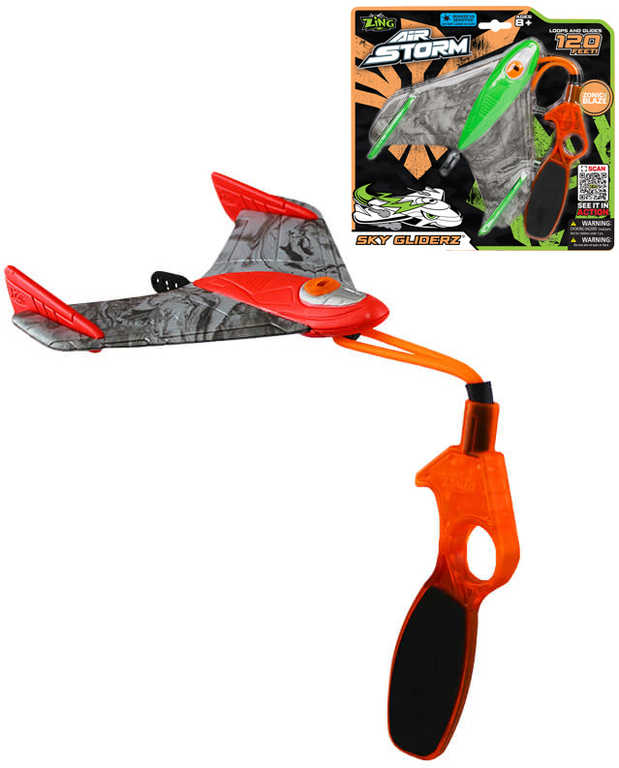 zing-sky-gliderz-prak-hvizdaci-herni-set-s-raketou-na-karte-plast ZING Sky Gliderz Spielset mit Pfeifenrakete auf einer Kunststoffkarte „