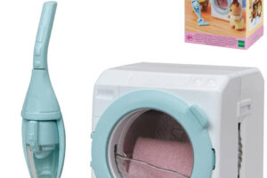 Sylvanian Families Waschmaschine + Staubsauger mit Zubehör für die Spielsets