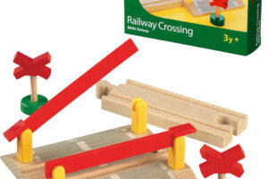BRIO HOLZ Bahnübergang-Set