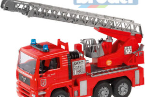 BRUDER 02771 (2771) MAN-Lkw – Feuerleiter + Blaulicht