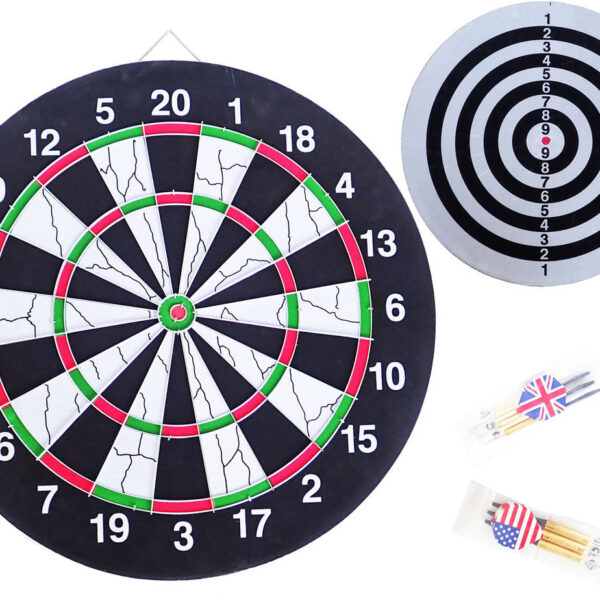 KUBIPORT Profi-Wettkampf-Dartscheibe 45 cm mit Metallrahmen