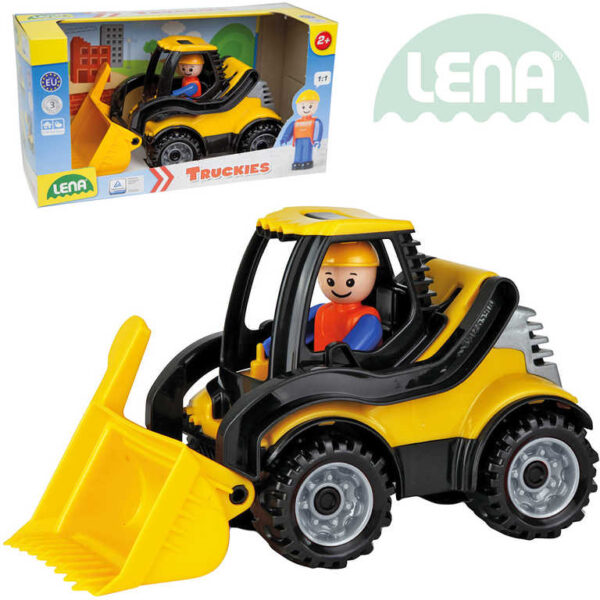 LENA Truckies Kipper 20 cm Set: Baby-Auto + Figur 01622 Kunststoff