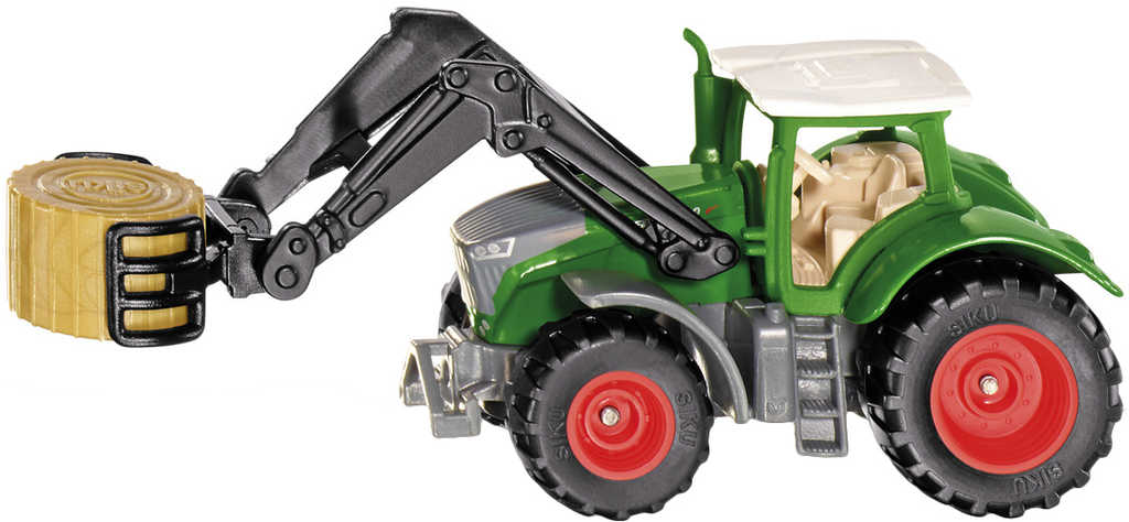 siku-blister-traktor-fendt-vario-1050-s-uchopovacem-baliku-model-kov-1539 SIKU Blister-Modell: Fendt Vario 1050 Traktor mit Ballenzange