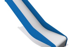 Monkey-Rutsche aus HDPE mit Seitenteilen – 100 – Blau