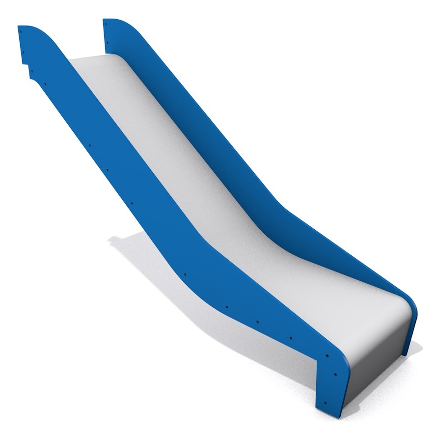 sk-hdpem-100 Monkey-Rutsche aus HDPE mit Seitenteilen – 100 – Blau
