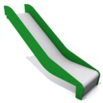 Monkey-Rutsche aus HDPE mit Seitenteilen – 100 – Grün