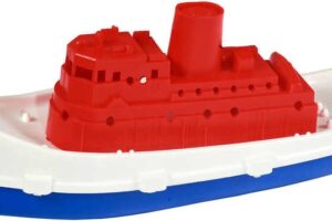 SMĚR Plastik-Fischerboot für das Wasser – Dampfschiff für die Badewanne