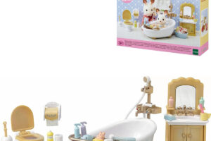 Sylvanian Families Badezimmer im Landhausstil mit Zubehör für die Spielsets „
