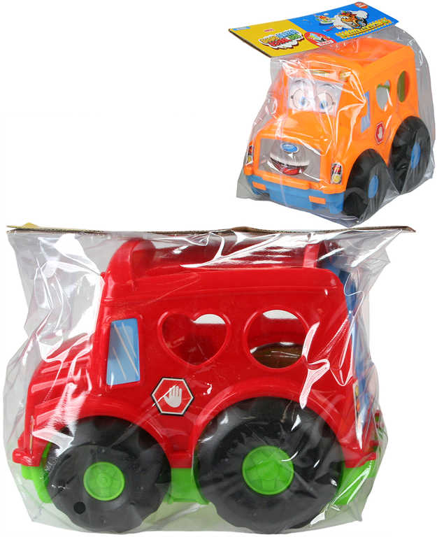 auticko-baby-vkladacka-set-s-tvary-na-vlozeni-pro-miminko-2-barvy-v-sacku Baby-Auto-Einsteckspielzeug-Set mit Einsteckformen für Kleinkinder