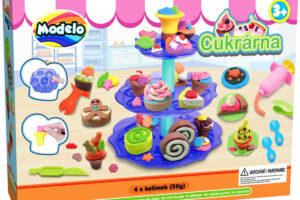 MAC TOYS Spielset „Konditorei“ – Modelliermasse mit Werkzeugen und Tortentablett