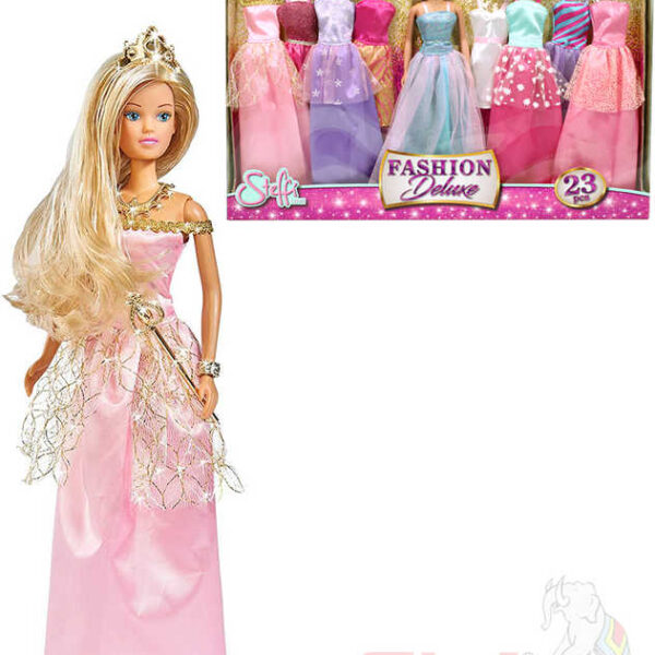 SIMBA Steffi-Puppe im Set mit Abendkleidern und Accessoires