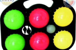 SMĚR HRA Petanque 6 Kugeln aus Kunststoff * Petanque-Kugel-Set