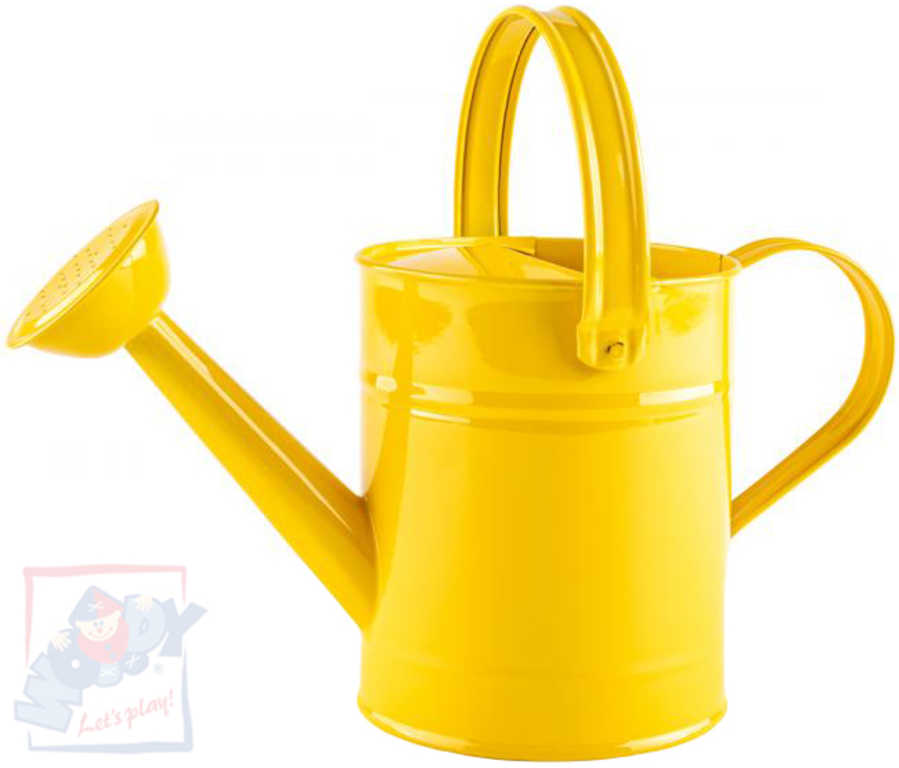 woody-konev-detska-kropici-zluta-29cm-plechova-1-5-l-s-kropitkem WOODY Kinder-Gießkanne