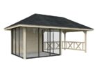 Gartenhaus Bianca 8,3 m² mit doppelt verglasten Schiebetüren (Set 504) – Bild 8