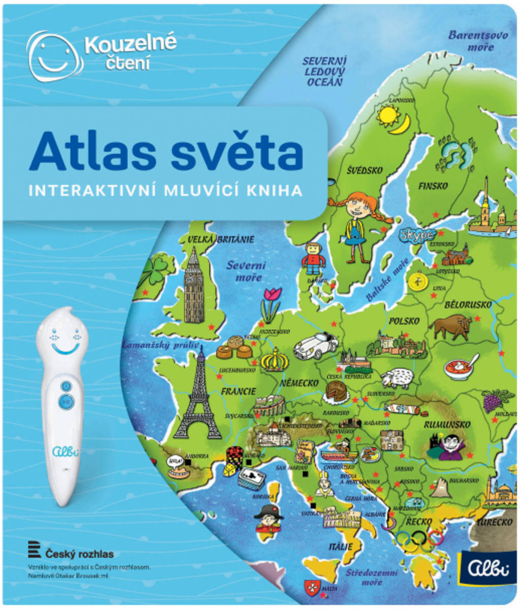 albi-kouzelne-cteni-kniha-interaktivni-atlas-sveta ALBI „Magisches Lesen“