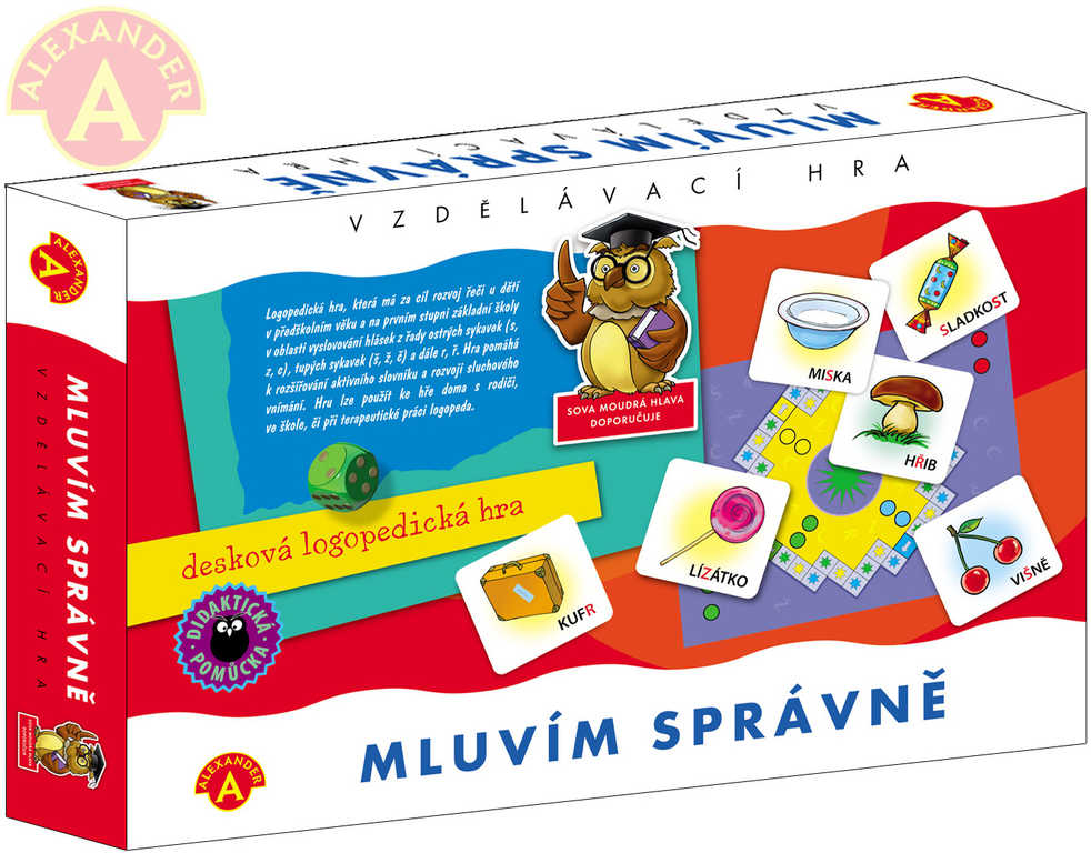 alexander-hra-logopedicka-mluvim-spravne ALEXANDER Logopädisches Spiel „Ich spreche richtig“