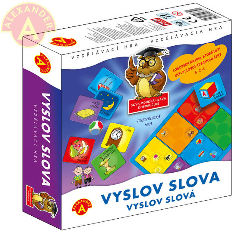 alexander-hra-vyslov-slova-didakticka-logopedicka ALEXANDER Spiel „Wörter aussprechen