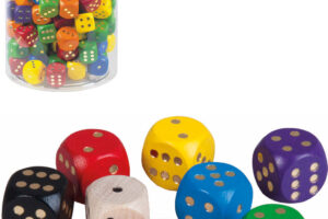 DETOA HOLZ Bunte Spielwürfel
