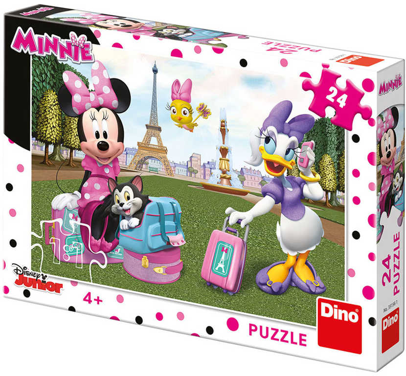 dino-puzzle-disney-minnie-v-parizi-24-dilku-26x18cm-skladacka-v-krabici DINO Puzzle Disney Minnie in Paris