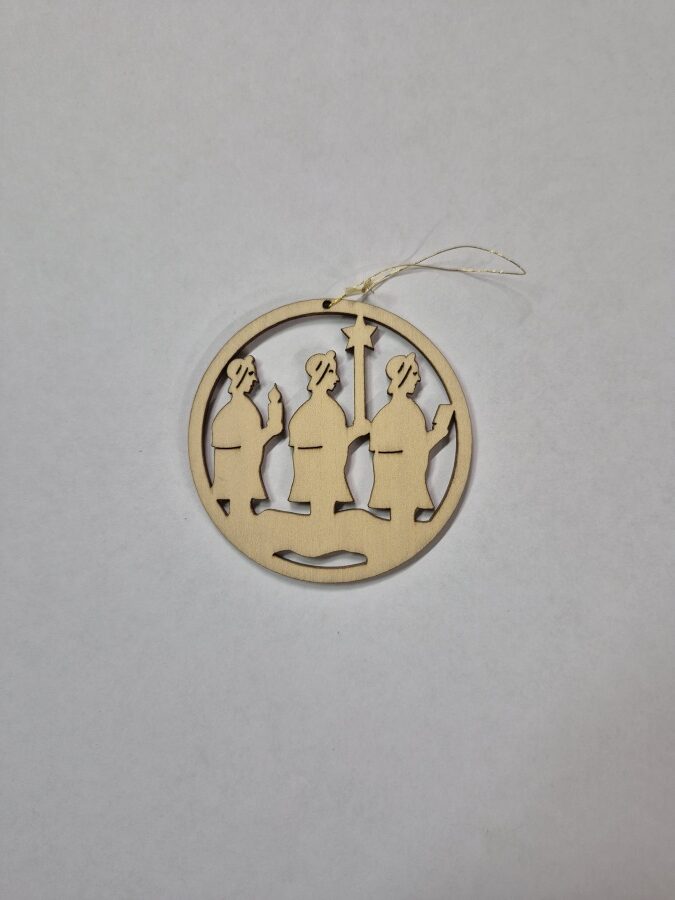 drevena-ozdoba-na-stromecek-kolecko-tri-kralove Weihnachtsbaumschmuck aus Holz – Rad – Die Heiligen Drei Könige