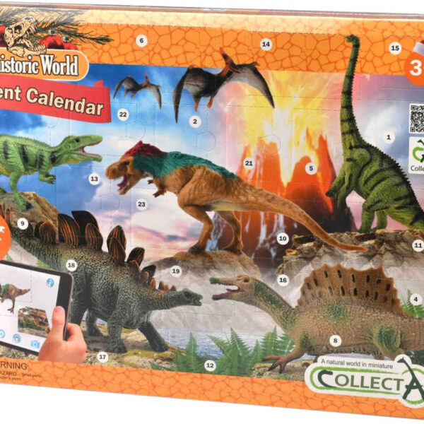 MAC TOYS Adventskalender „Dinosaurier“ – 24 Tierfiguren mit Zubehör