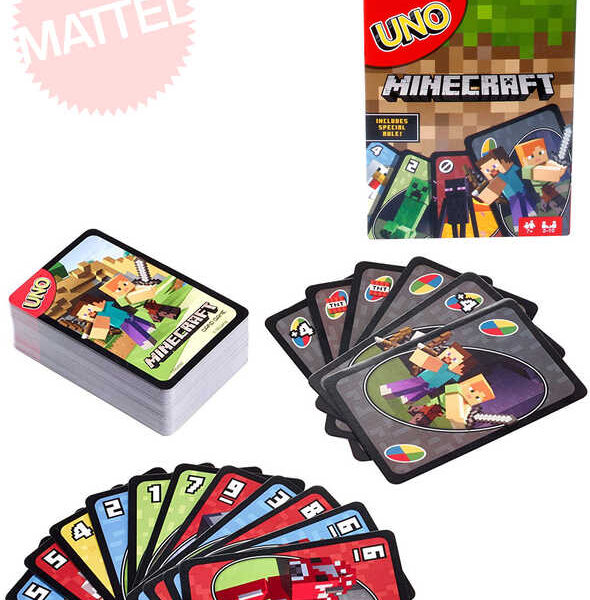 MATTEL UNO-Kartenspiel Minecraft