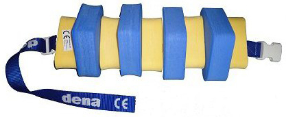 MATUŠKA-DENA Schwimmgürtel 60 cm blau-gelb