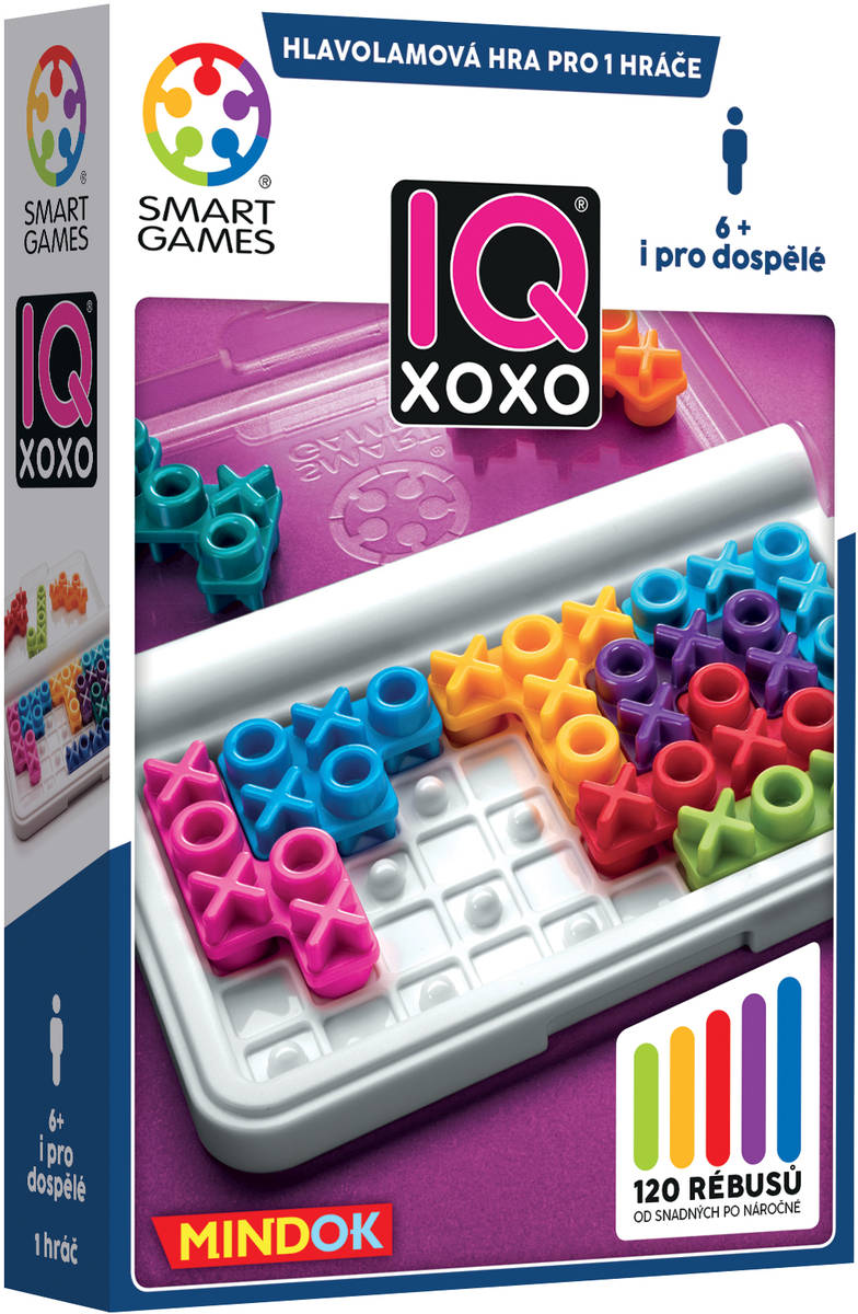 mindok-hra-logicka-smart-iq-xoxo-hlavolamy MINDOK SPIEL Logikspiel SMART IQ XOXO Denksportaufgaben „