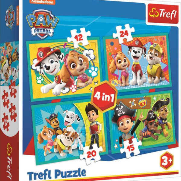 TREFL PUZZLE 4-in-1 „Ein glücklicher