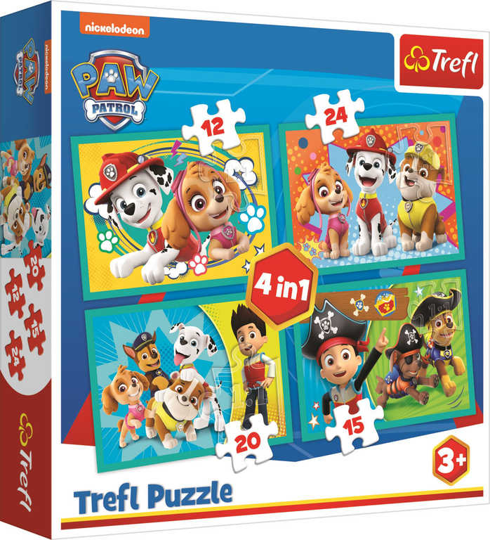 trefl-puzzle-4v1-stastny-den-tlapkova-patrola-29x21cm-71-dilku-skladacka TREFL PUZZLE 4-in-1 „Ein glücklicher