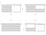 Gartenhaus Lenna 24,9 m² mit doppelt verglasten Schiebetüren (Set 710) – Bild 4